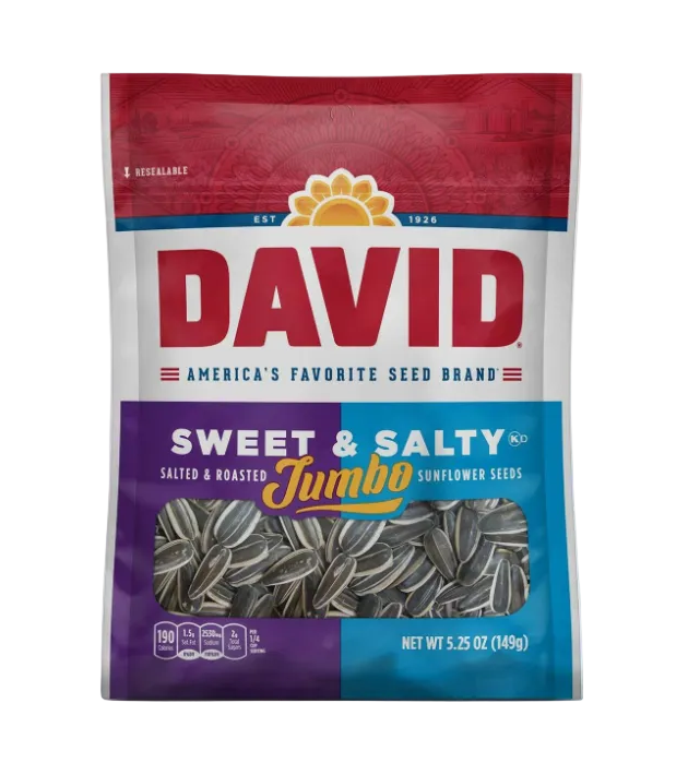 David Sunflower Seeds Sweet & Salty Jumbo 149g
