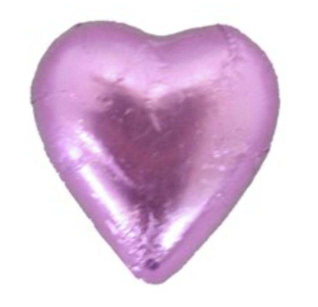 Pauls Chocolates Light Pink Milk Chocolate Hearts - Tom's Confectionery Warehouse