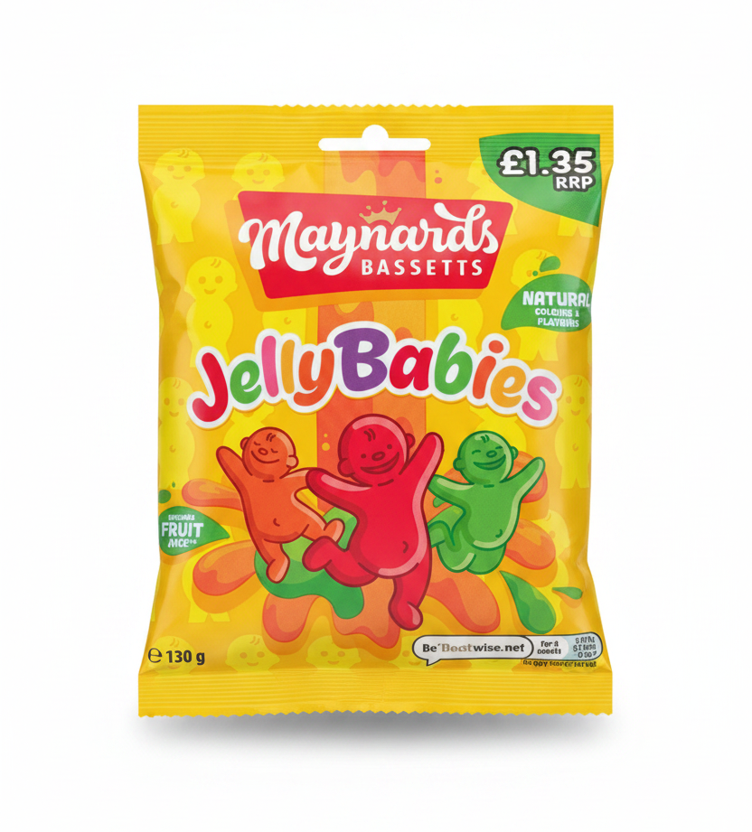 Maynards Bassetts Jelly Babies 130g
