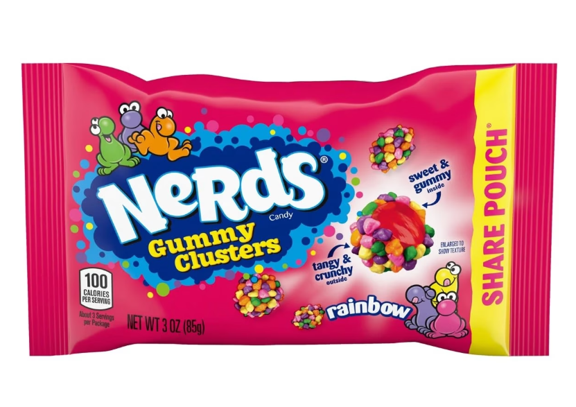 US Nerds Gummy Clusters Rainbow 85g