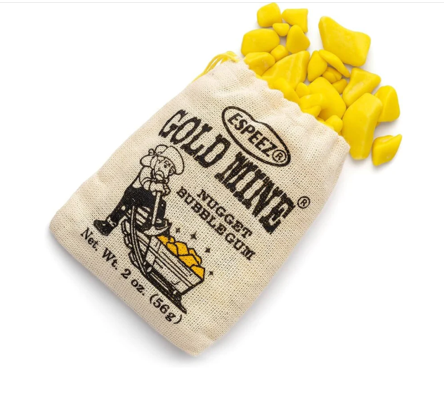 Espeez Gold Mine Nugget Bubble Gum 56g