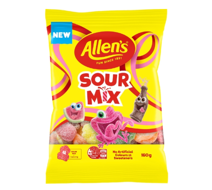 Allen's Sour Mix Bag 160g