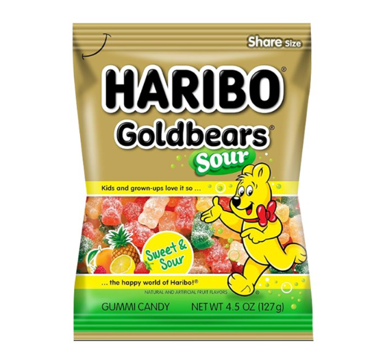 Haribo Sour Gold Bears 141g