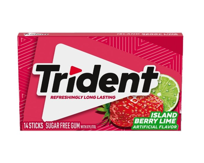 Trident Island Berry Lime Gum 14 Sticks