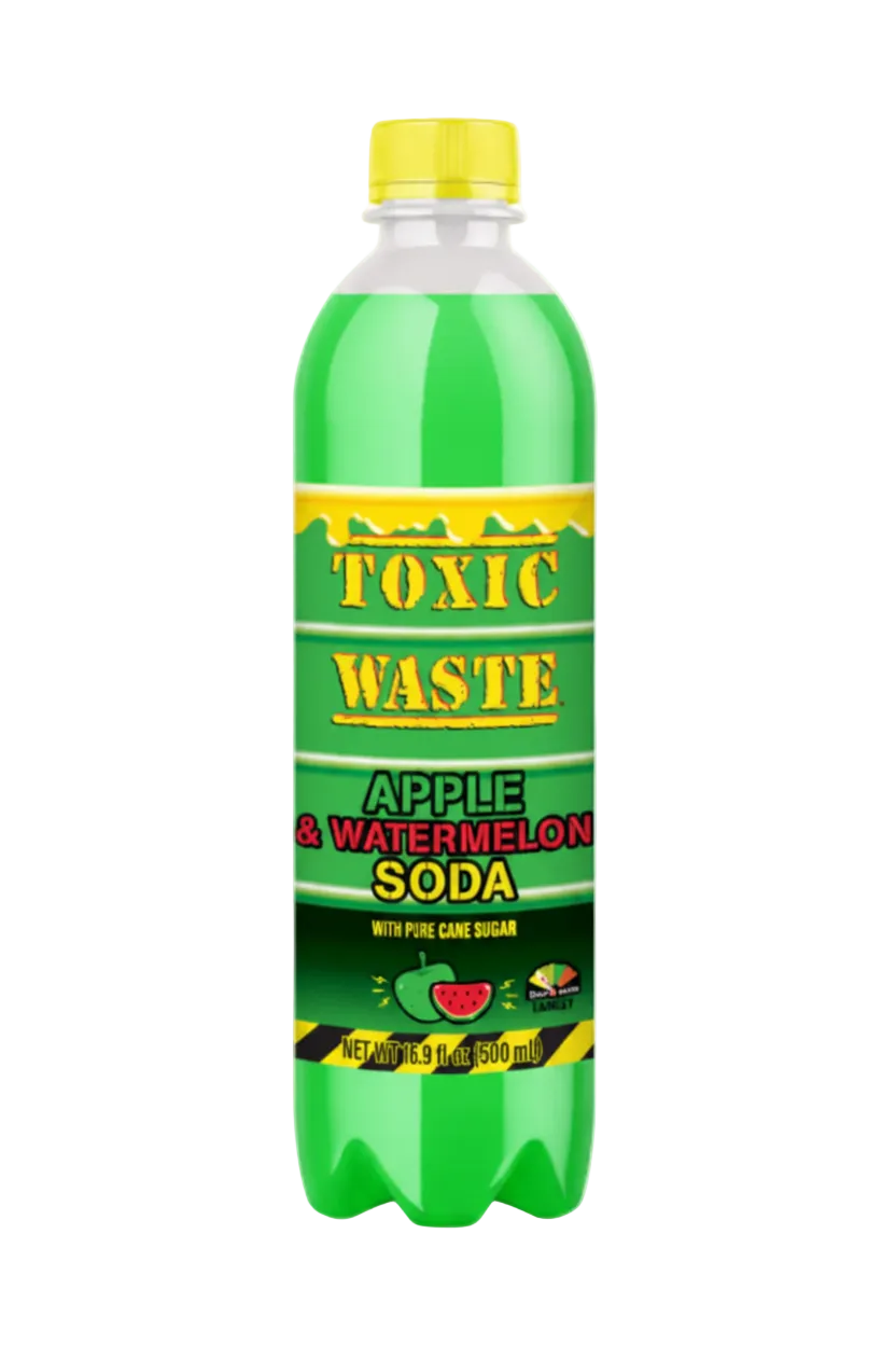 Toxic Waste Soda Sour Apple Watermelon 500ml