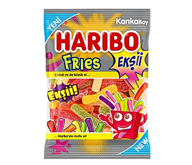 Haribo Halal Fizzy Fries 70g