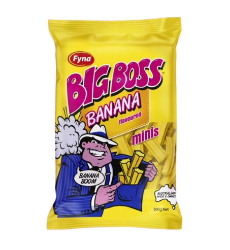 Fyna Big Boss Banana Mini Stix Bag 300g