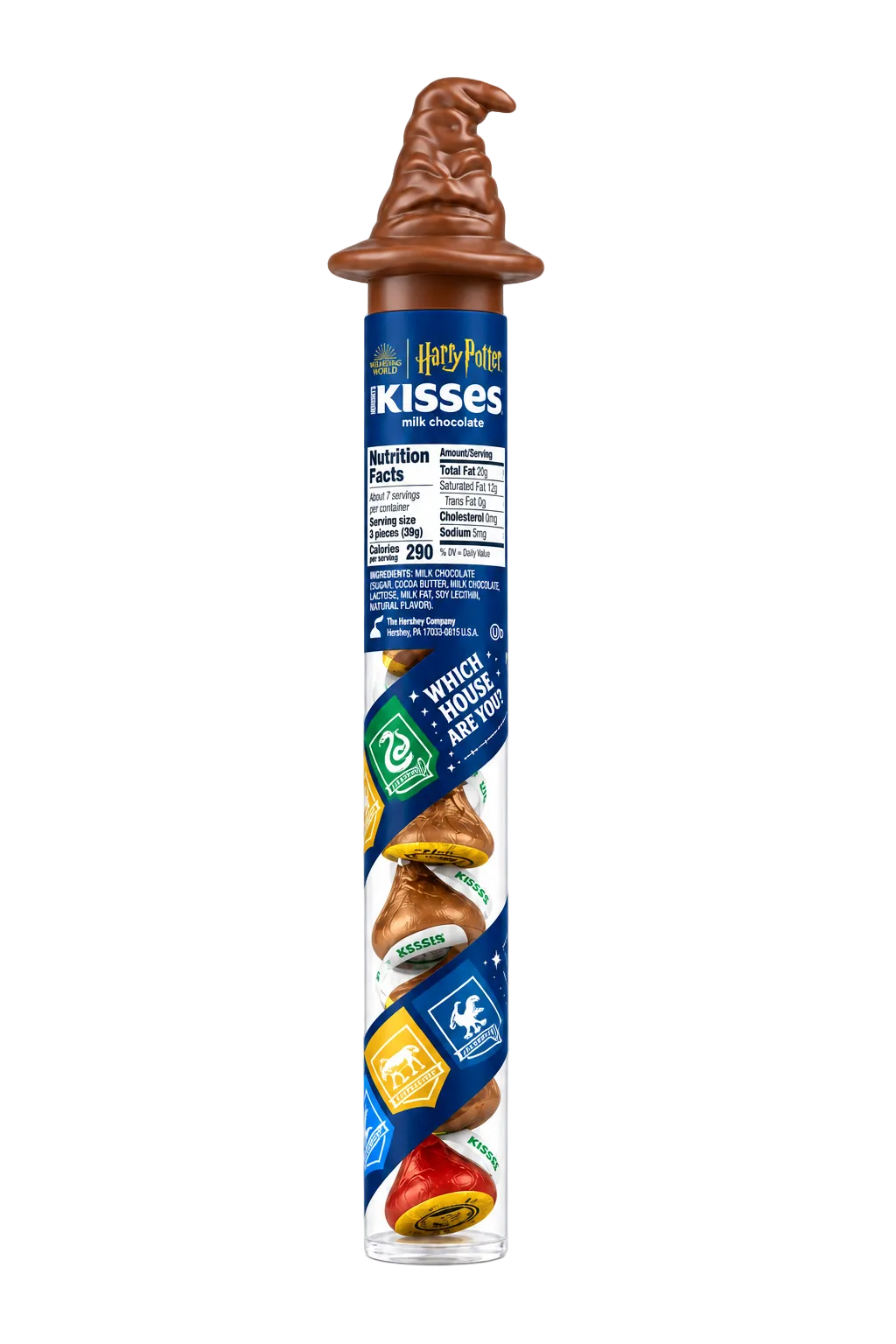 US Hershey's Kisses Harry Potter Foils and Sorting Hat 59g