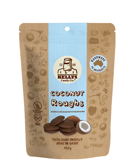 Kellys Coconut Rough 160g - Tom's Confectionery Warehouse