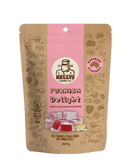 Kellys Turkish Delight 200g - Tom's Confectionery Warehouse