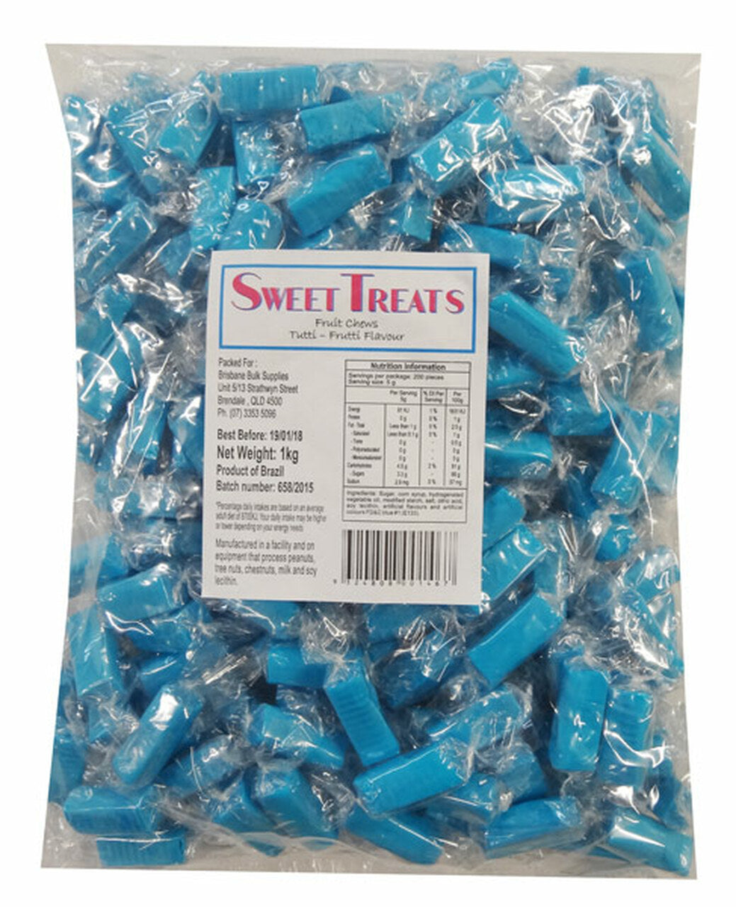 Sweet Treats Fruit Chews Blue Tutti-Frutti