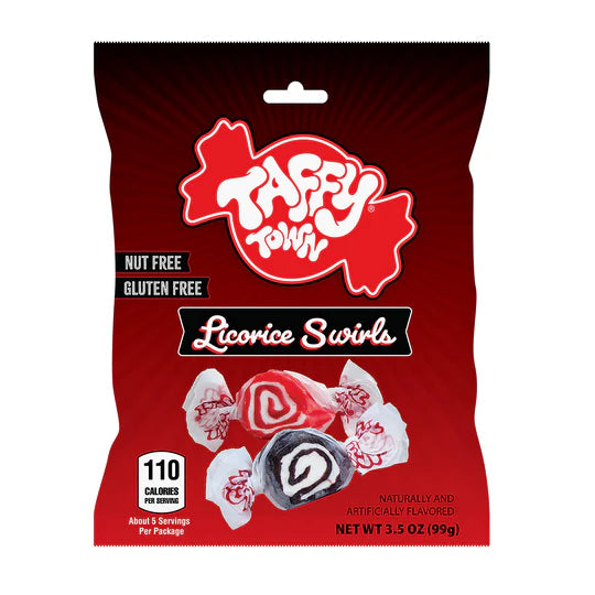 US Taffy Town Licorice Swirl Mix 99g