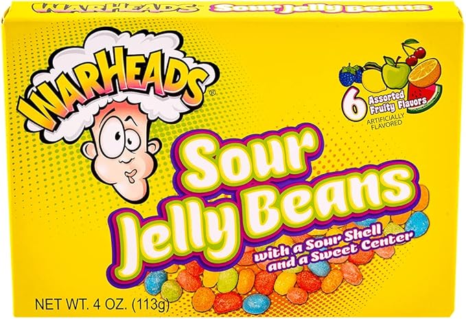 Warheads TB Sour Jelly Beans 113g