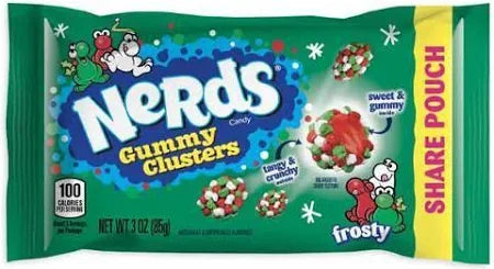 US Nerds Gummy Clusters Frosty Christmas 85g