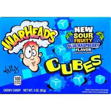 Warheads - Blue Raspberry Cubes Movie 85g