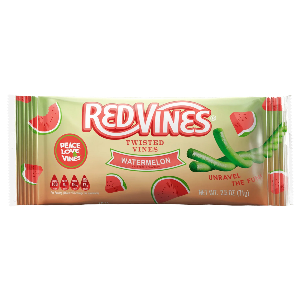US Red Vines Twisted Watermelon 71g