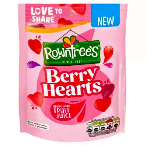 UK Rowntree’s Berry Hearts Bag 115g