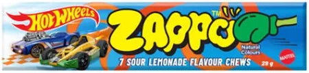 US Zappo Hot Wheels- Sour Lemonade 29g - Tom's Confectionery Warehouse
