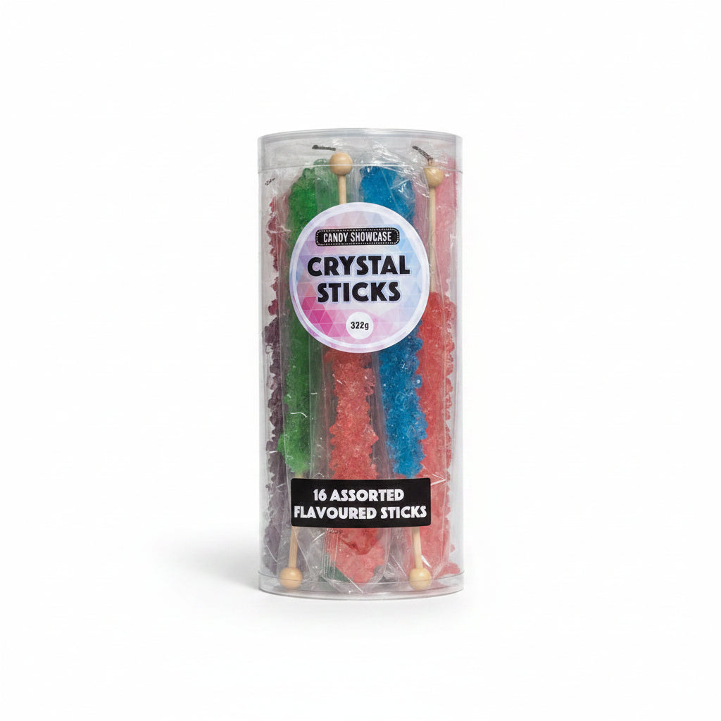 Lolliland Assorted Crystal Sticks 352g - Tom's Confectionery Warehouse