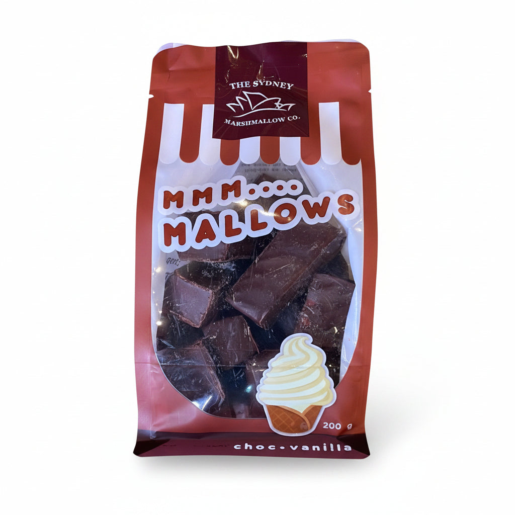 SMC Toasted Choc Vanilla Marshmallow 200g - Tom's Confectionery Warehouse