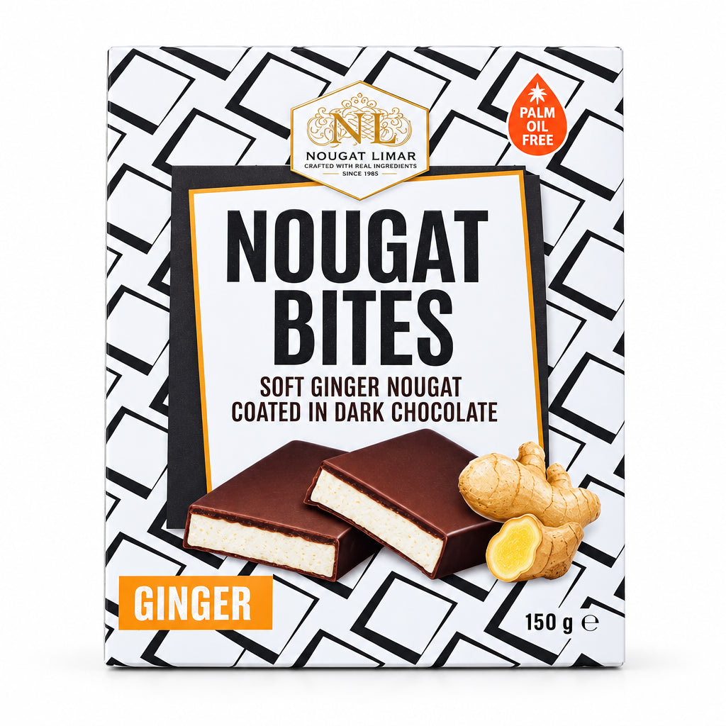 Nougat Limar Bites- Soft Ginger Dark Choc