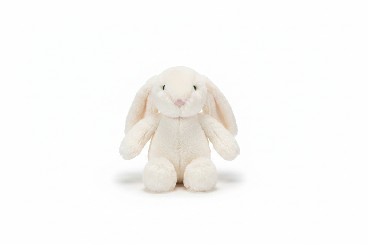 Jelly Cat White Bunny with no background