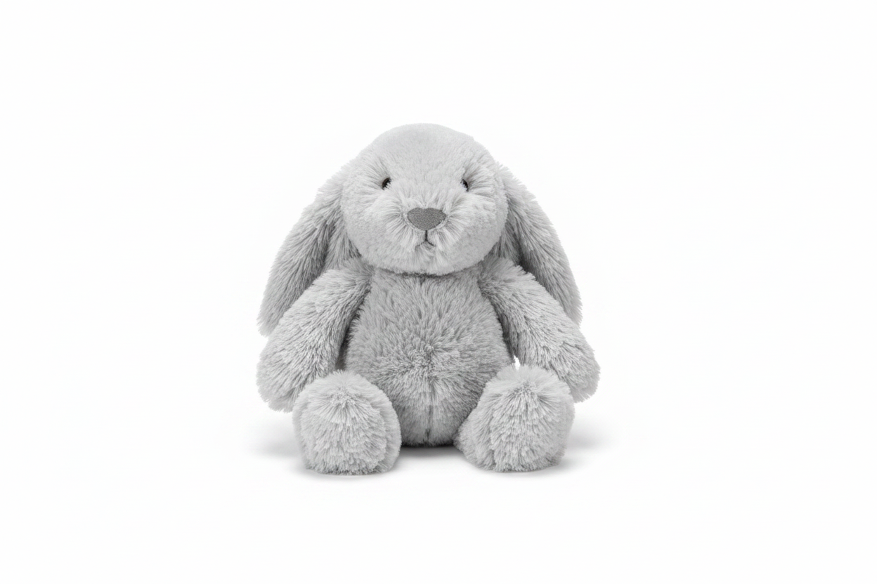 Jelly Cat Grey Bunny with no background