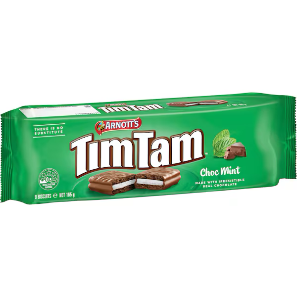 Arnott's Tim Tam Choc Mint Biscuits 165g
