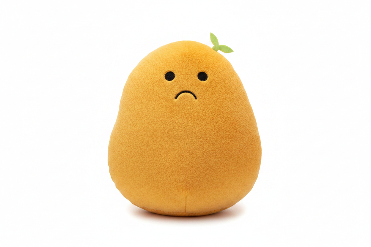 Jelly Cat Yellow Potato with no background