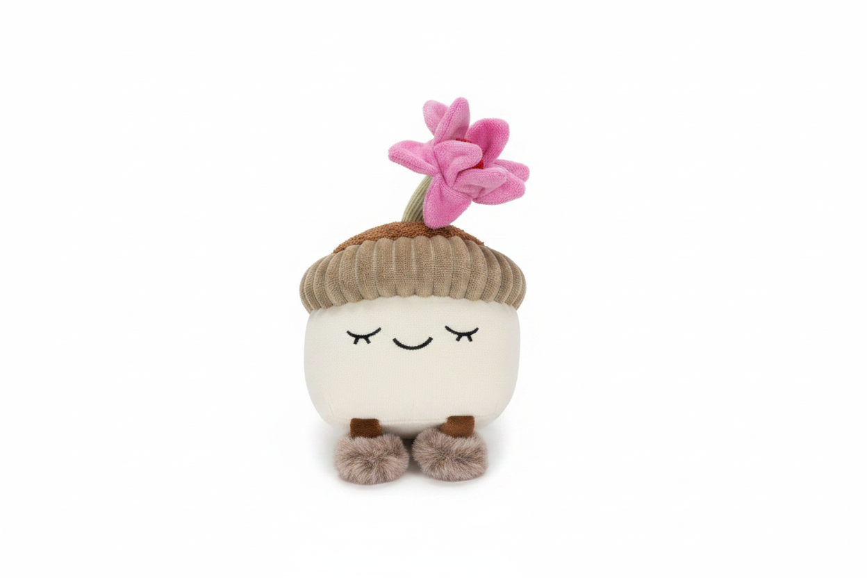 Jelly Cat Pink Flowers with no background