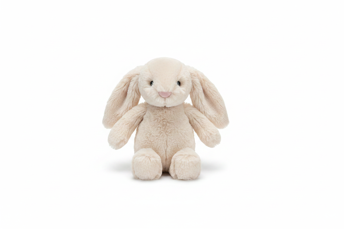 Jelly Cat Beige Bunny with no background