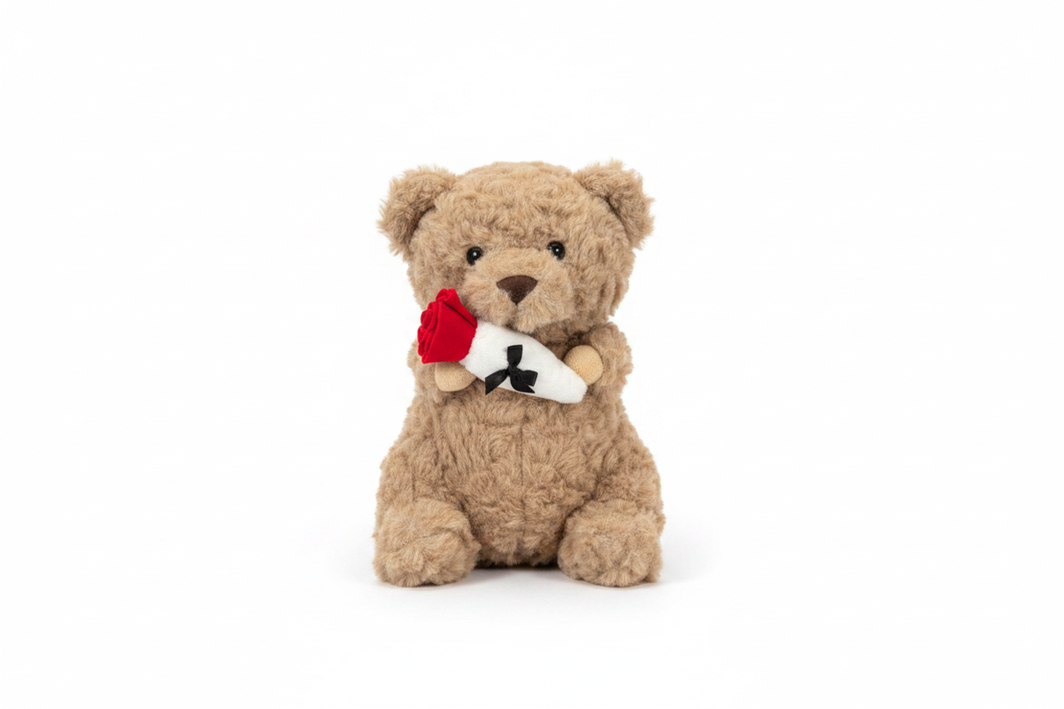 Jelly Cat Love Brown Bear with no background