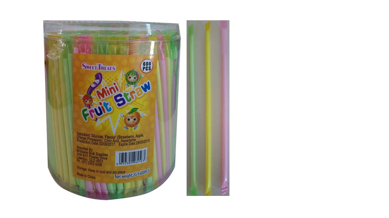 Sweet Treats Mini Fruit Straws