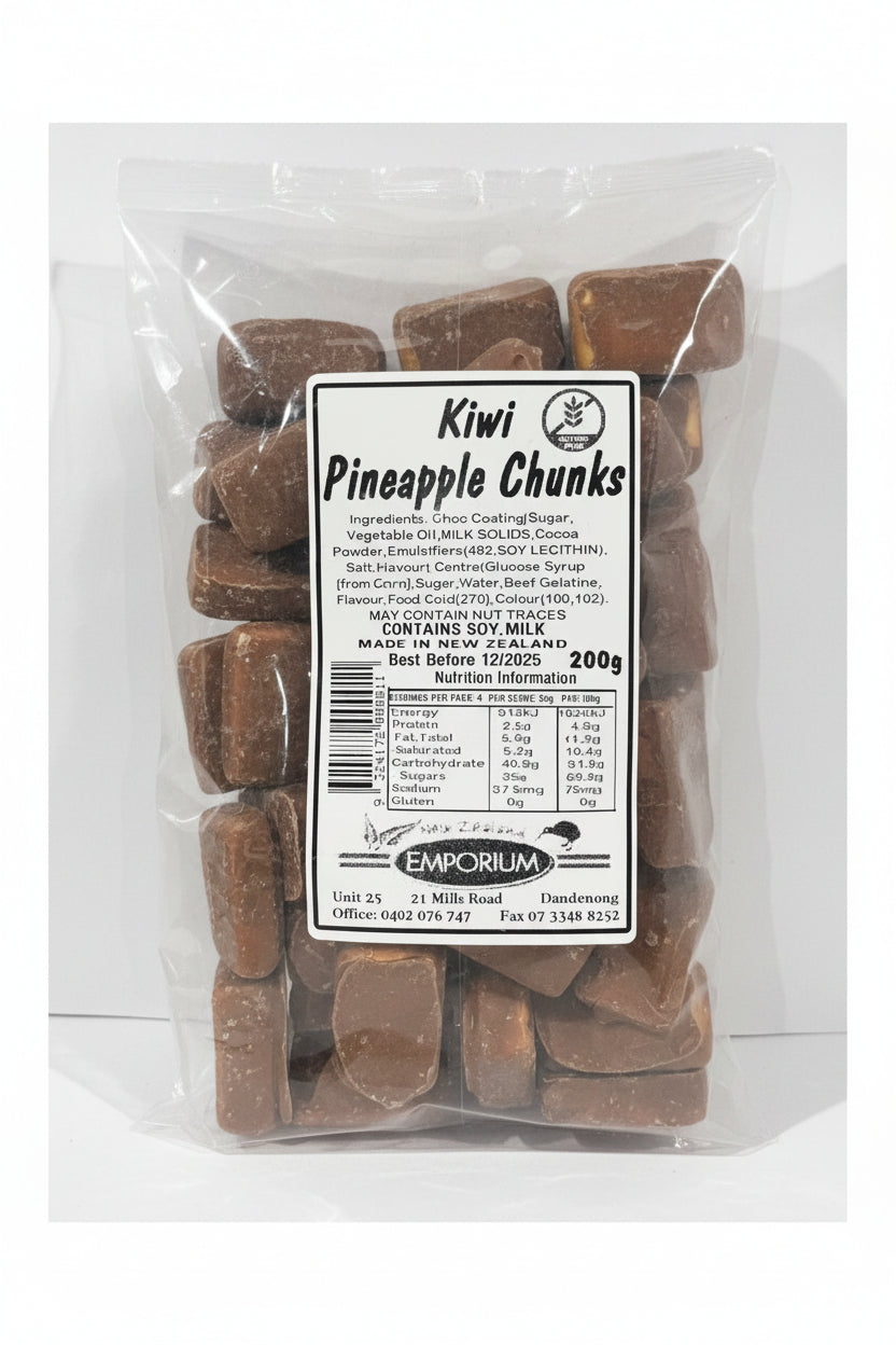 Kiwi Pineapple Chunks 200g - Tom's Confectionery Warehouse