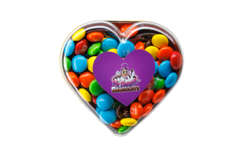 80g CHOCOLATE BEANS BUTTON-HEART