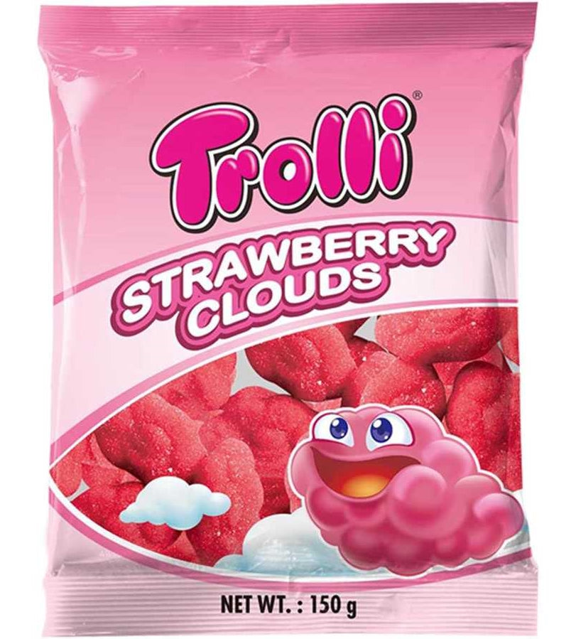 Trolli Strawberry Clouds Bag 150g - Tom's Confectionery Warehouse