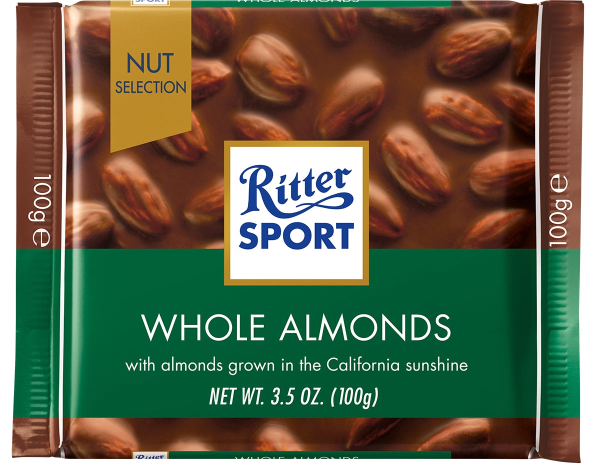 Ritter Sport Whole Almonds - Tom's Confectionery Warehouse