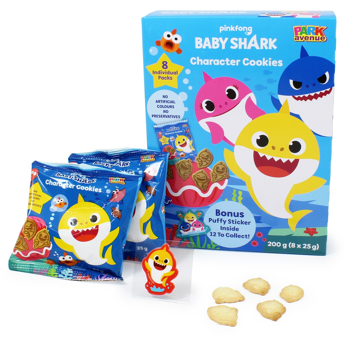 Pink phon baby shark character cookies 200g