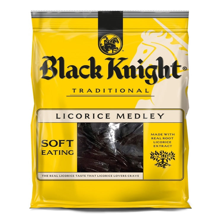 Black Knight Licorice Medley 500g - Tom's Confectionery Warehouse