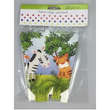Jungle Popcorn Bags 6pcs