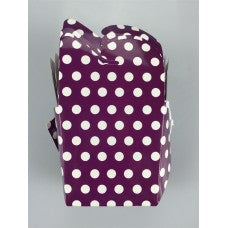 Purple polka dot noodle box 4pc