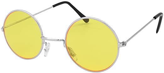 Yellow Hippy Glasses