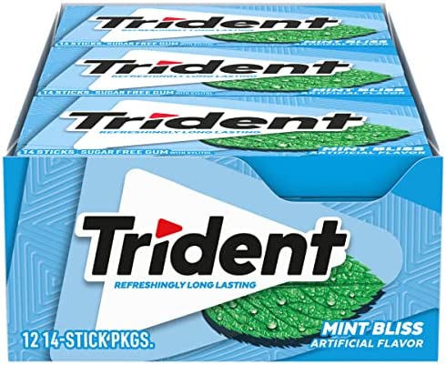 TRIDENT MINTBLISS GUM 12