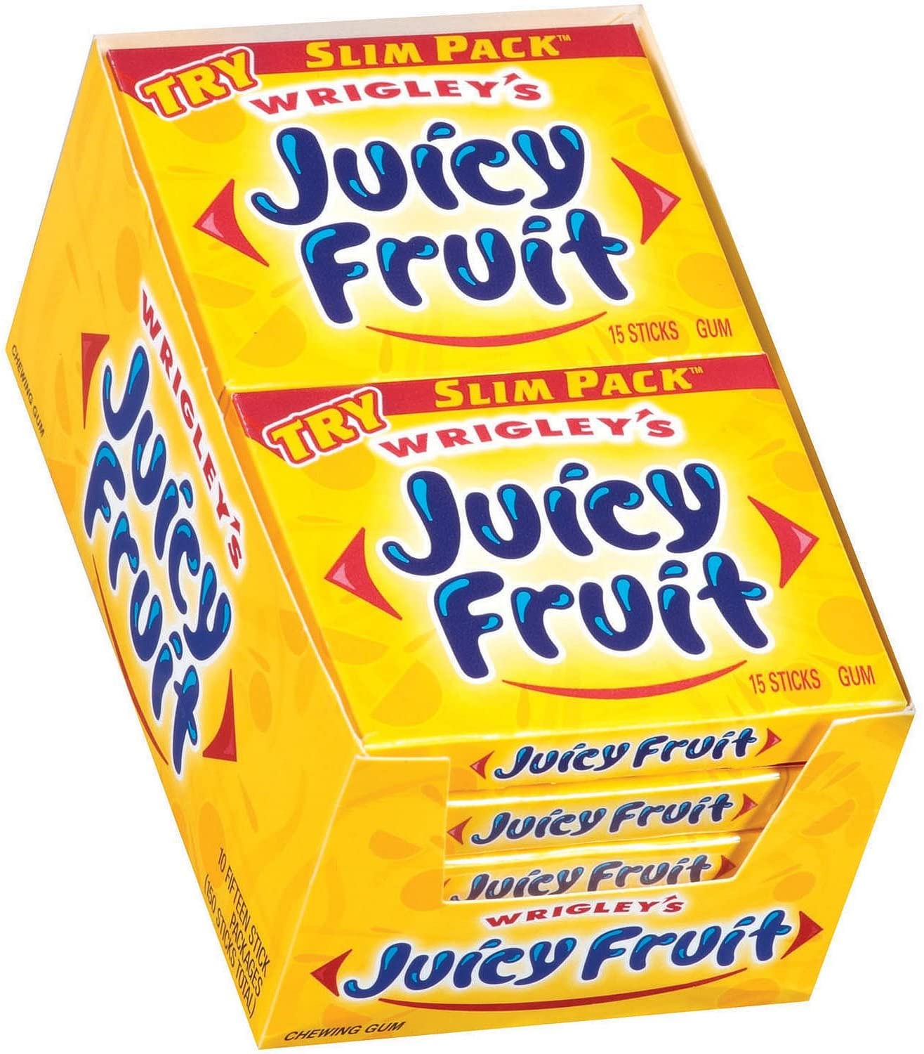 Wrigley's Juicy Fruit Gum 15pc Tom's Confectionery Warehouse
