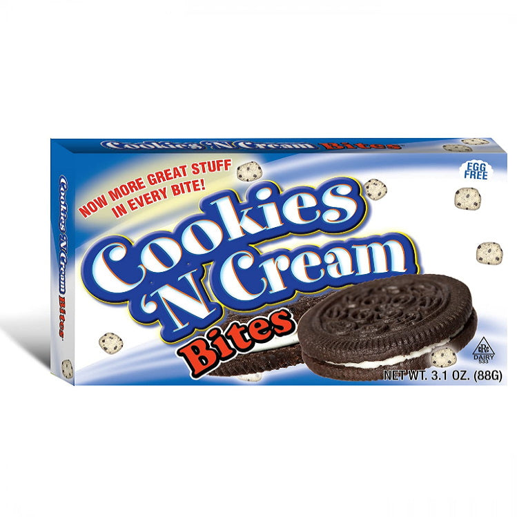 US Cookies N' Cream Bites Movie Box 88g - Tom's Confectionery Warehouse