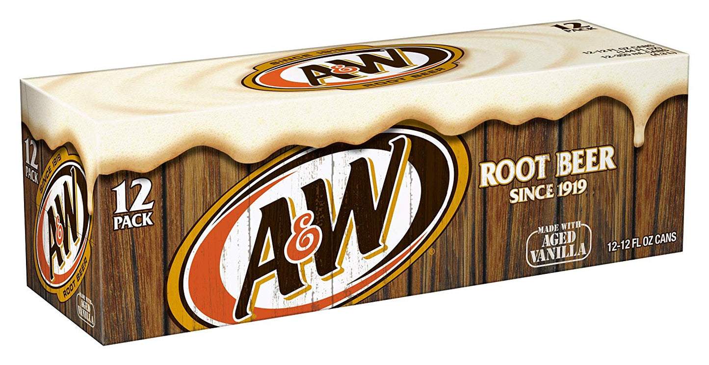 US A&W Root Beer Can 355ml - Tom's Confectionery Warehouse