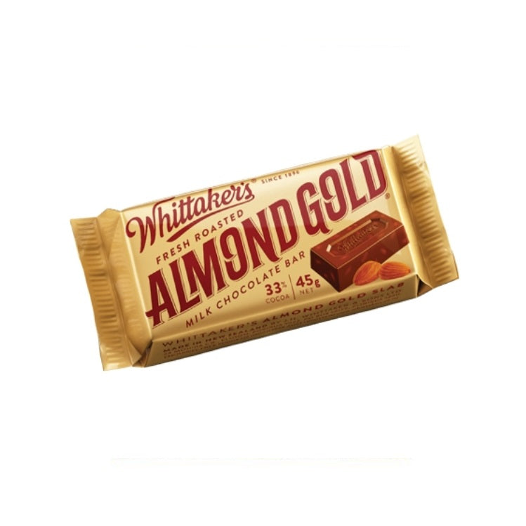 Whittakers Almond Gold Slab 45g
