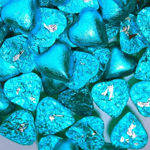 Lolliland Blue Chocolate Hearts 1kg