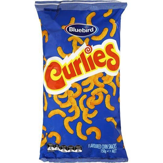 Bluebird Curlies 150g - Tom's Confectionery Warehouse