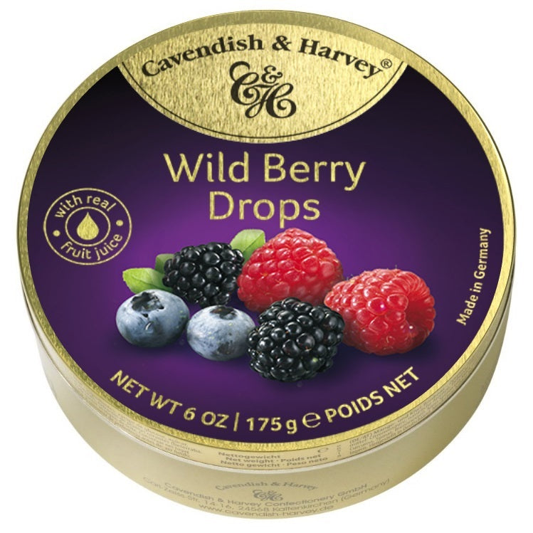Cavendish & Harvey Wild Berry Drops Tin